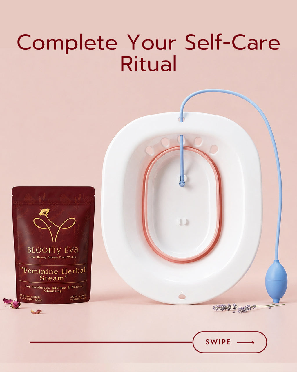 The Complete Feminine Herbal Steam Set | Seat + Herbs 🌿