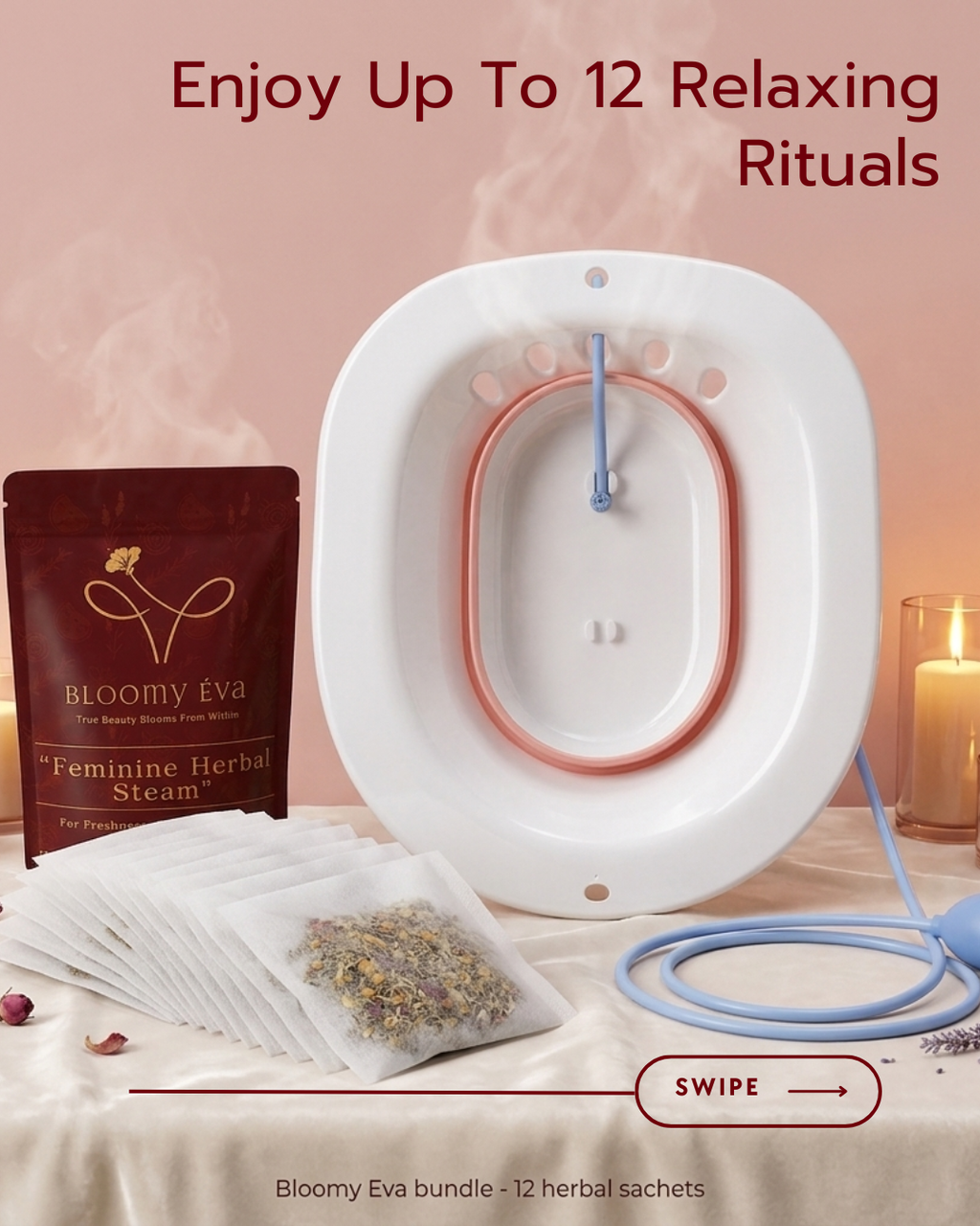 The Complete Feminine Herbal Steam Set | Seat + Herbs 🌿