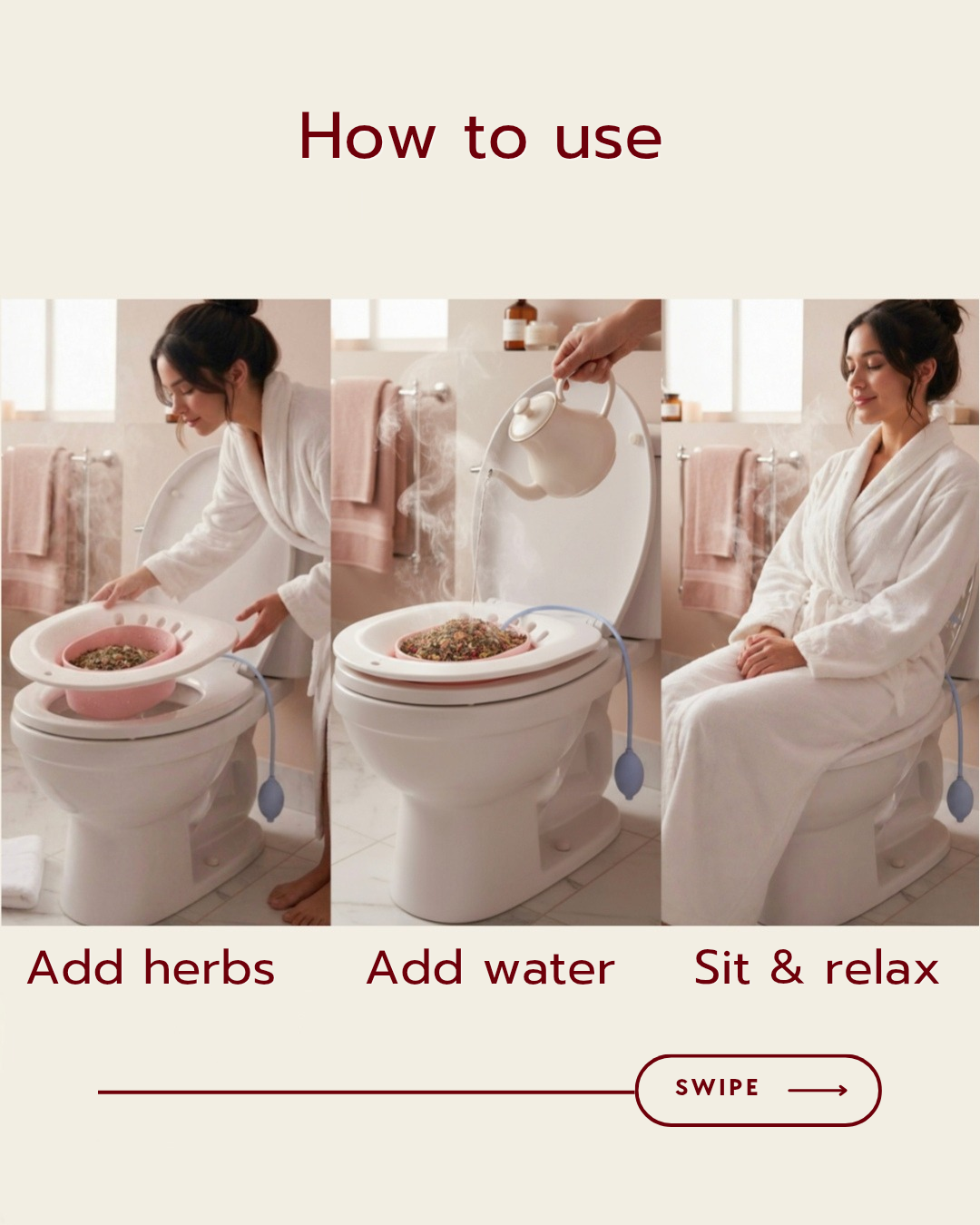 The Complete Feminine Herbal Steam Set | Seat + Herbs 🌿