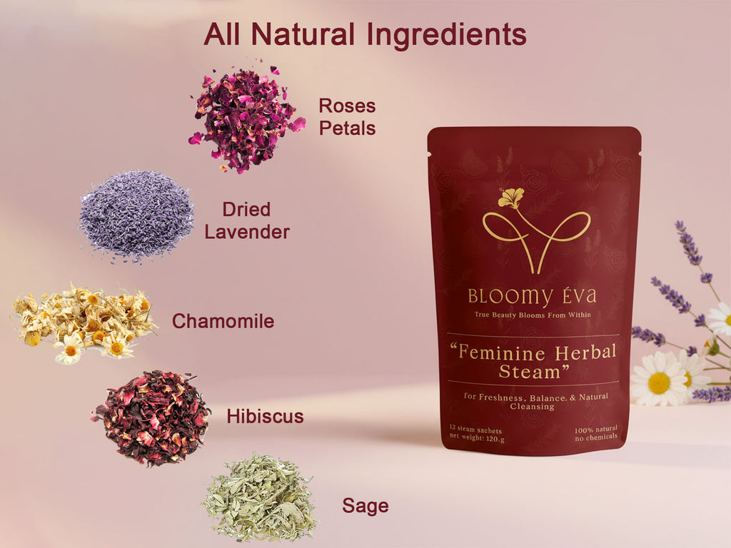 Bloomy Éva Feminine Steaming Herbs | Natural Wellness Ritual